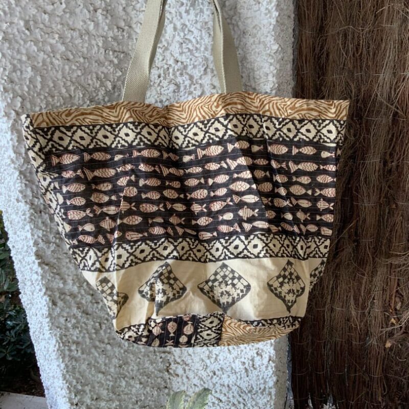 Bolsa de Tela Block Print Romy