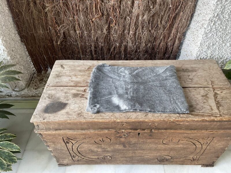 Bufanda Alpaca Gris, Plomo - Imagen 2
