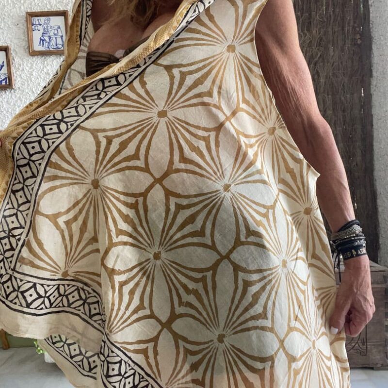 Kaftan Pareo Block Print Savannah