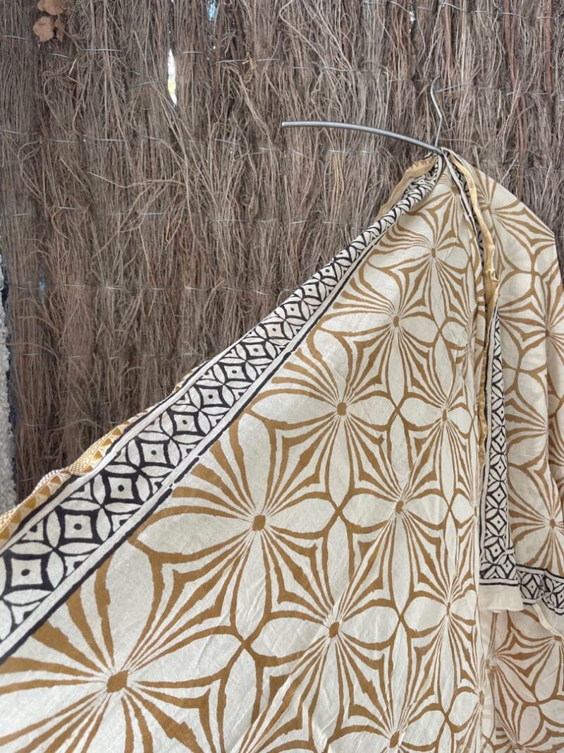 Kaftan Pareo Block Print Savannah - Imagen 7
