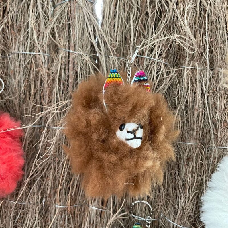 Llavero Alpaca Marrón