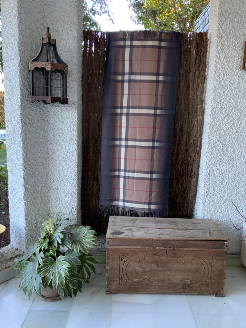 Bufanda Reversible Tonos Marrones y Beige, Mire