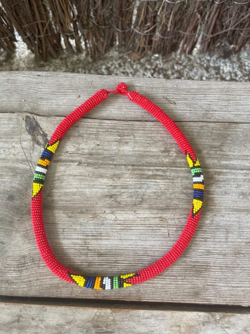 Collar Etnico Gambia Rojo