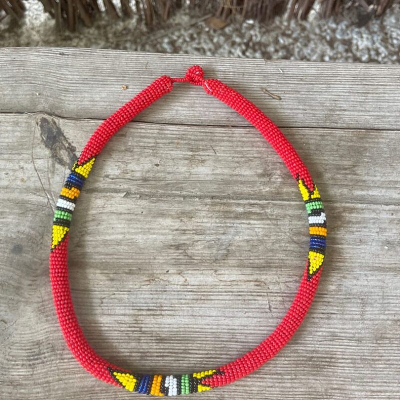 Collar Etnico Gambia Rojo