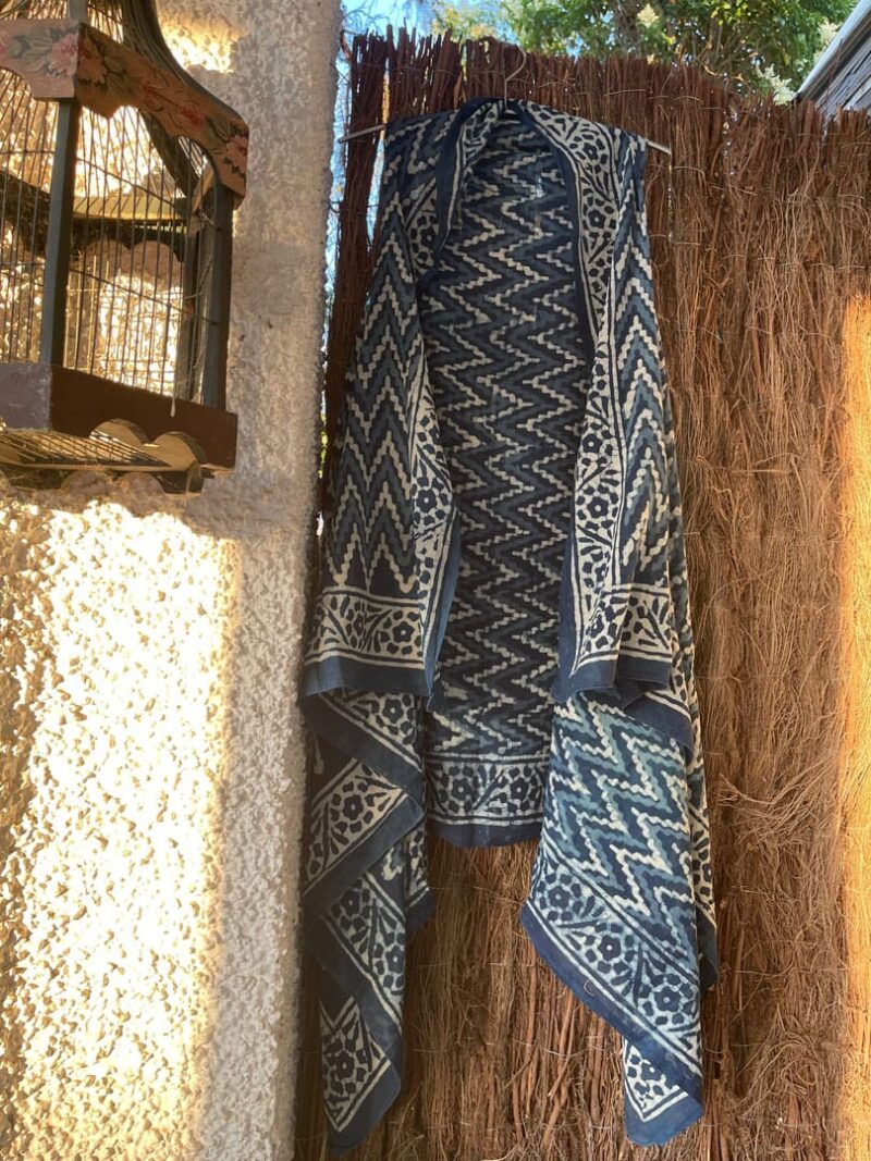 Kaftan Pareo Blue Sea Klotilde - Imagen 2