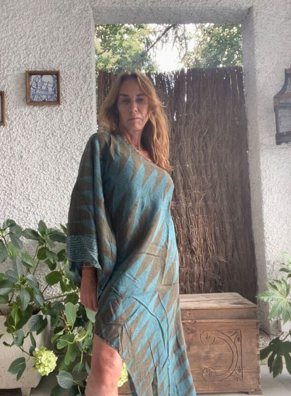 Vestido Asimetrico Blue