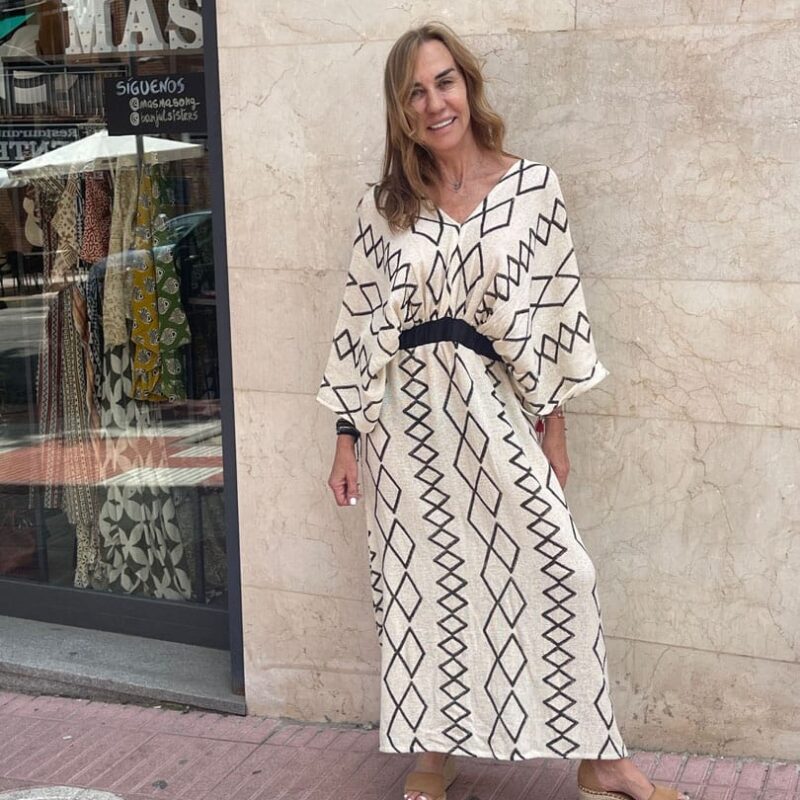 Vestido Net Malay Rombos