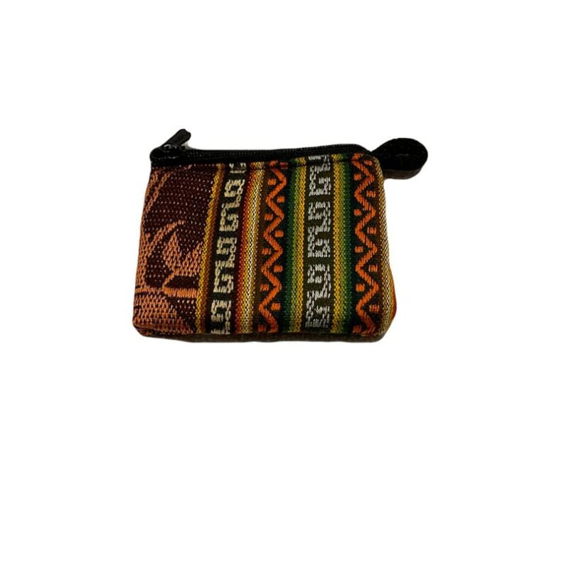Cartera Mini Ecuador Tonos Verdes y Naranjas