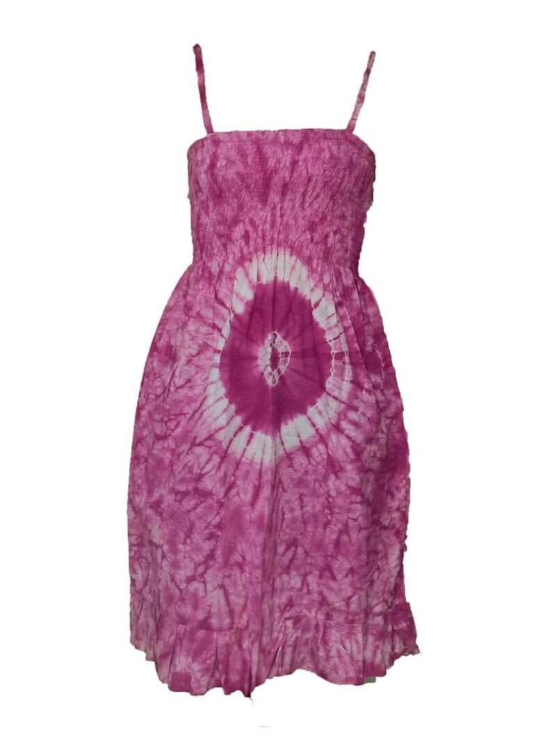 Vestido corto tirantes Bimba rosa