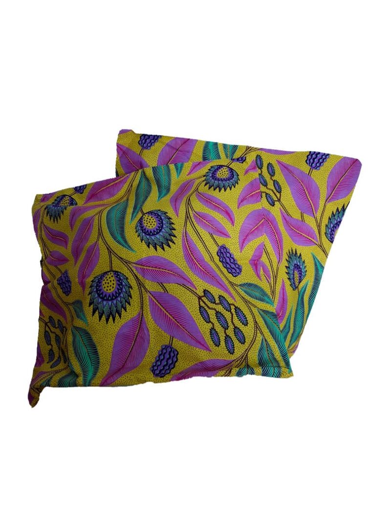 Cojín Amarillo Plumas 60x60cm