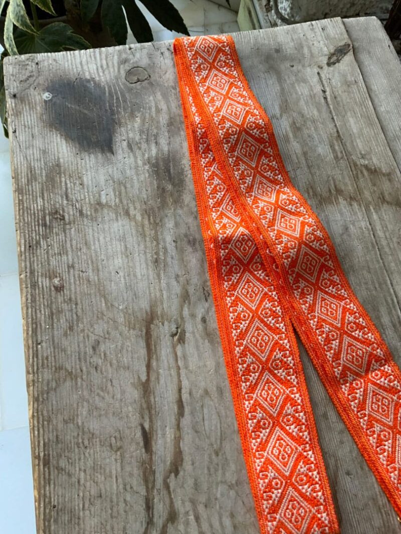 Faja Quechua Naranja y Blanca 3 - Imagen 4