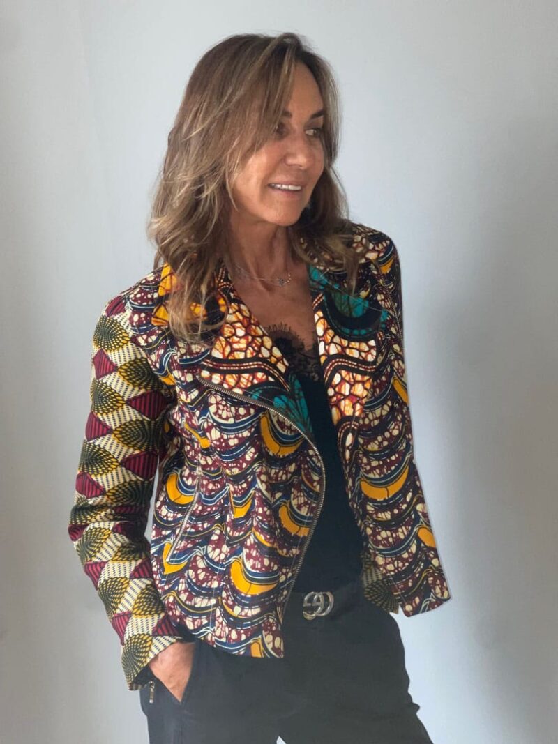 Chaqueta multi print tela Gambia - Imagen 4