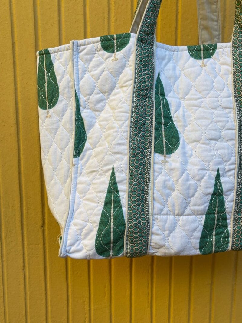 Bolsa de tela acolchada pinos - Imagen 2