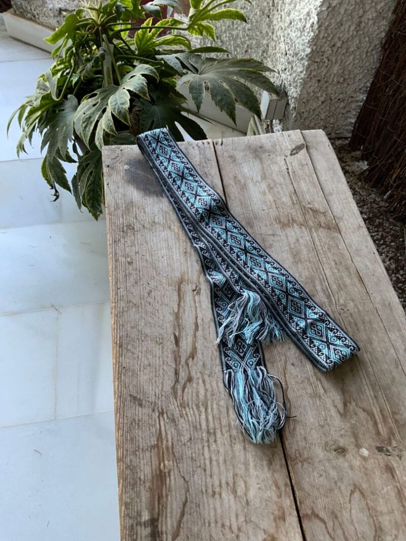 Faja Quechua Azul y Negra 5 - Imagen 4