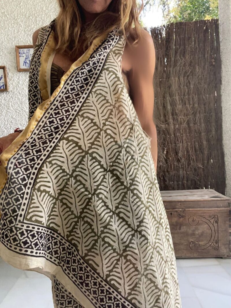 Kaftan Pareo Block Print Sara