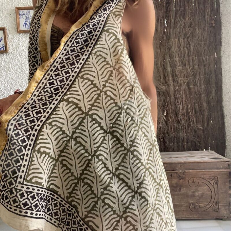 Kaftan Pareo Block Print Sara