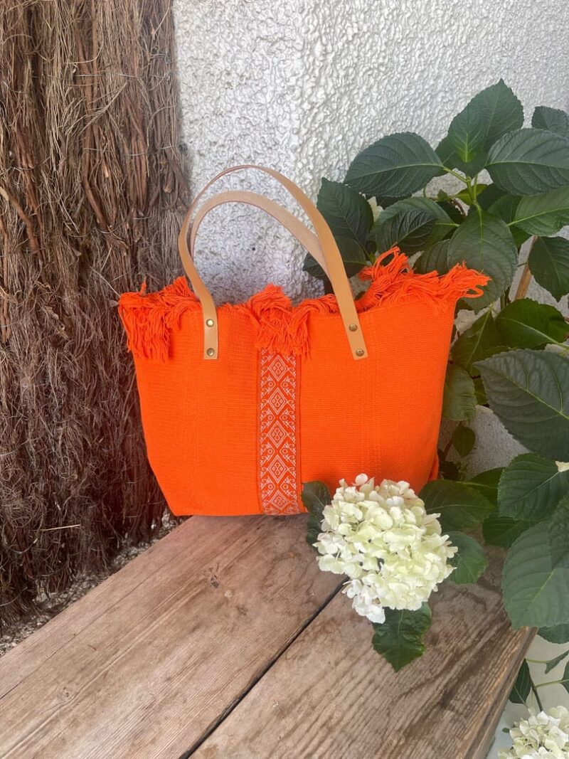 Bolso Lona Lula Naranja Chillón - Imagen 2
