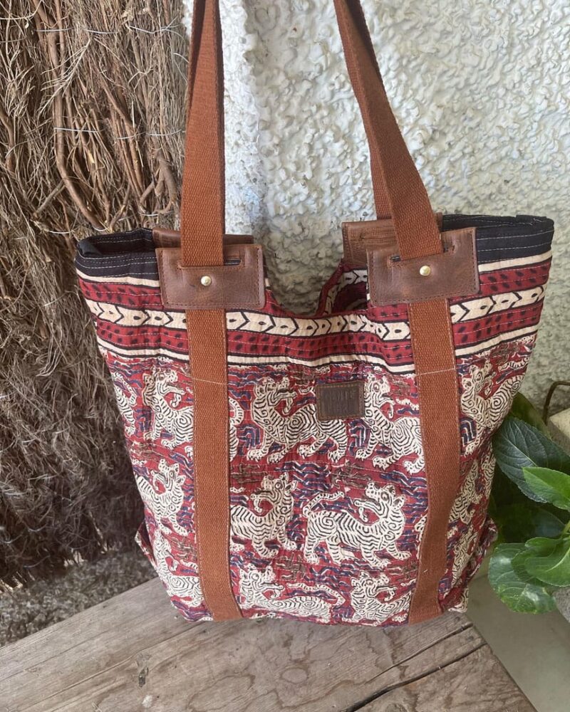 Bolsa de Tela Block Print Marcia