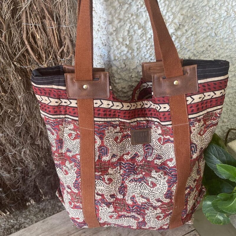 Bolsa de Tela Block Print Marcia