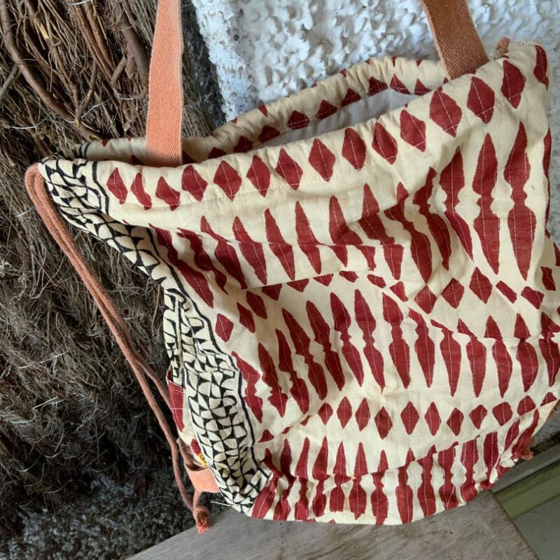Mochila de Tela Block Print Sara