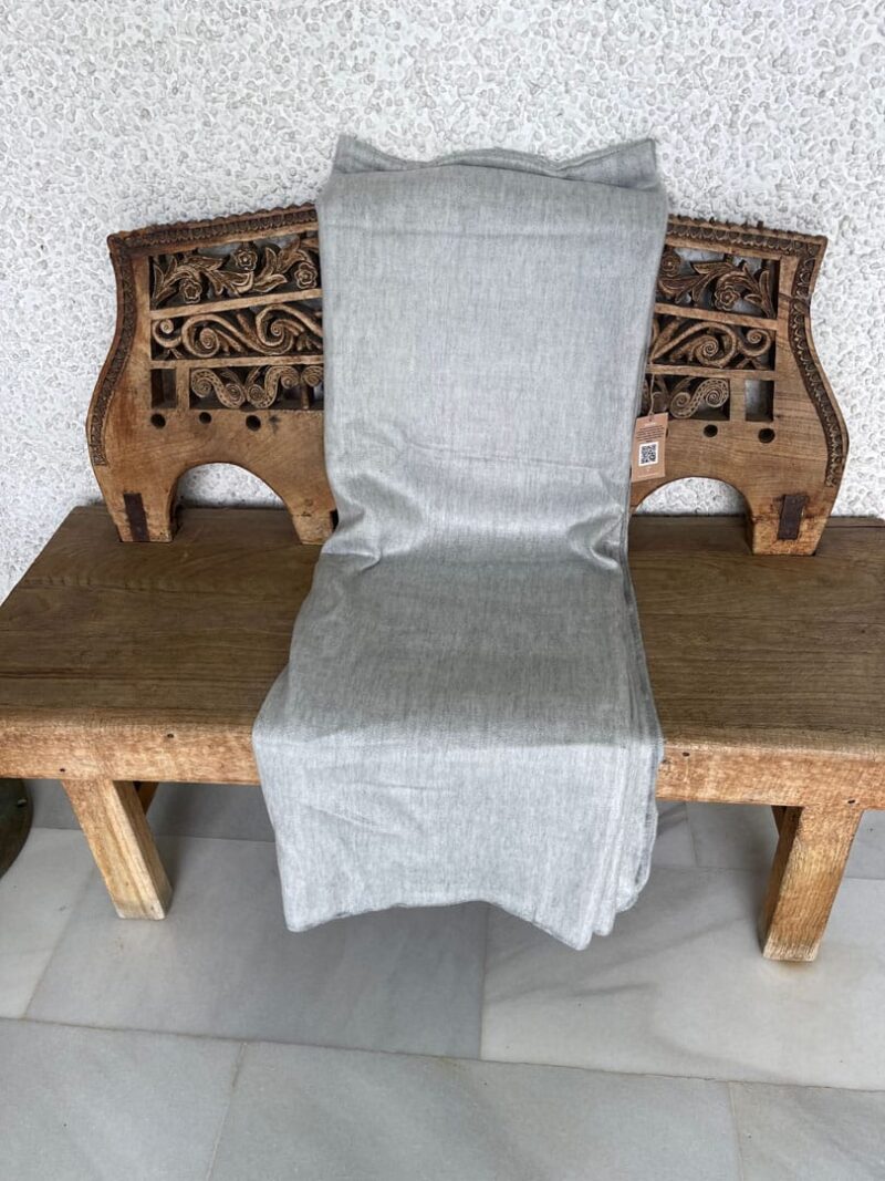 Manta Alpaca Gris Claro
