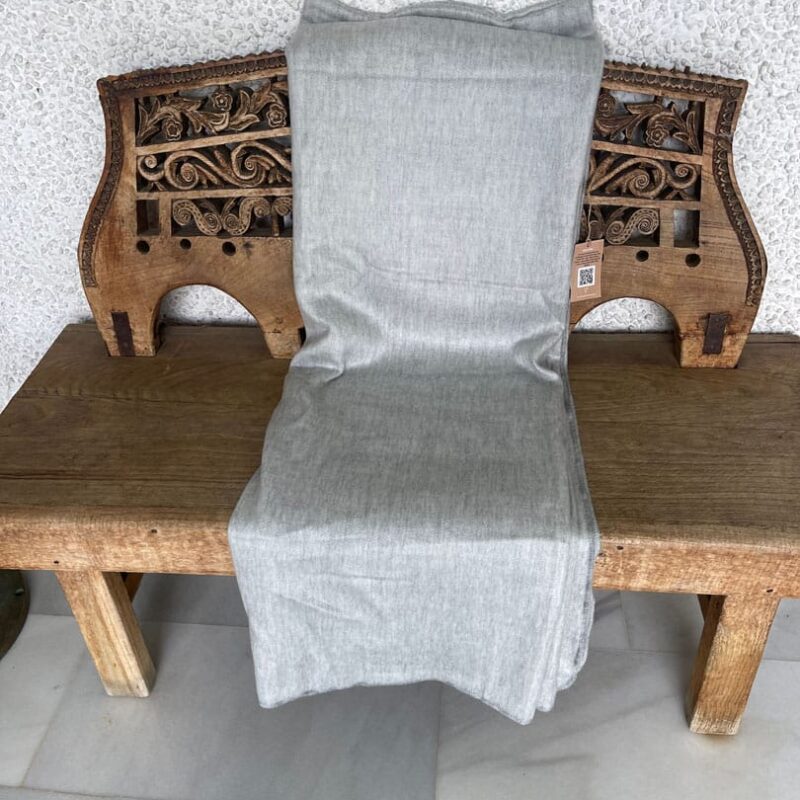 Manta Alpaca Gris Claro