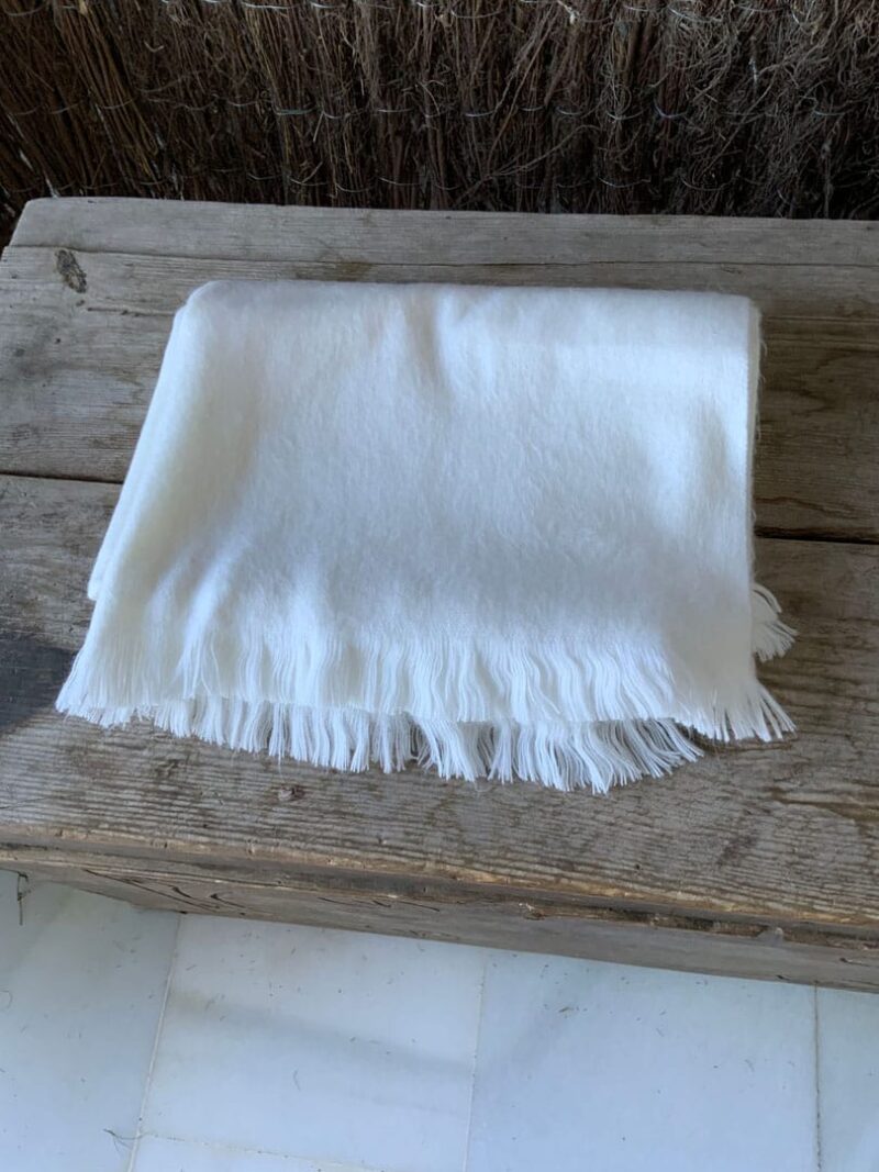 Bufanda Alpaca Blanca, White - Imagen 2