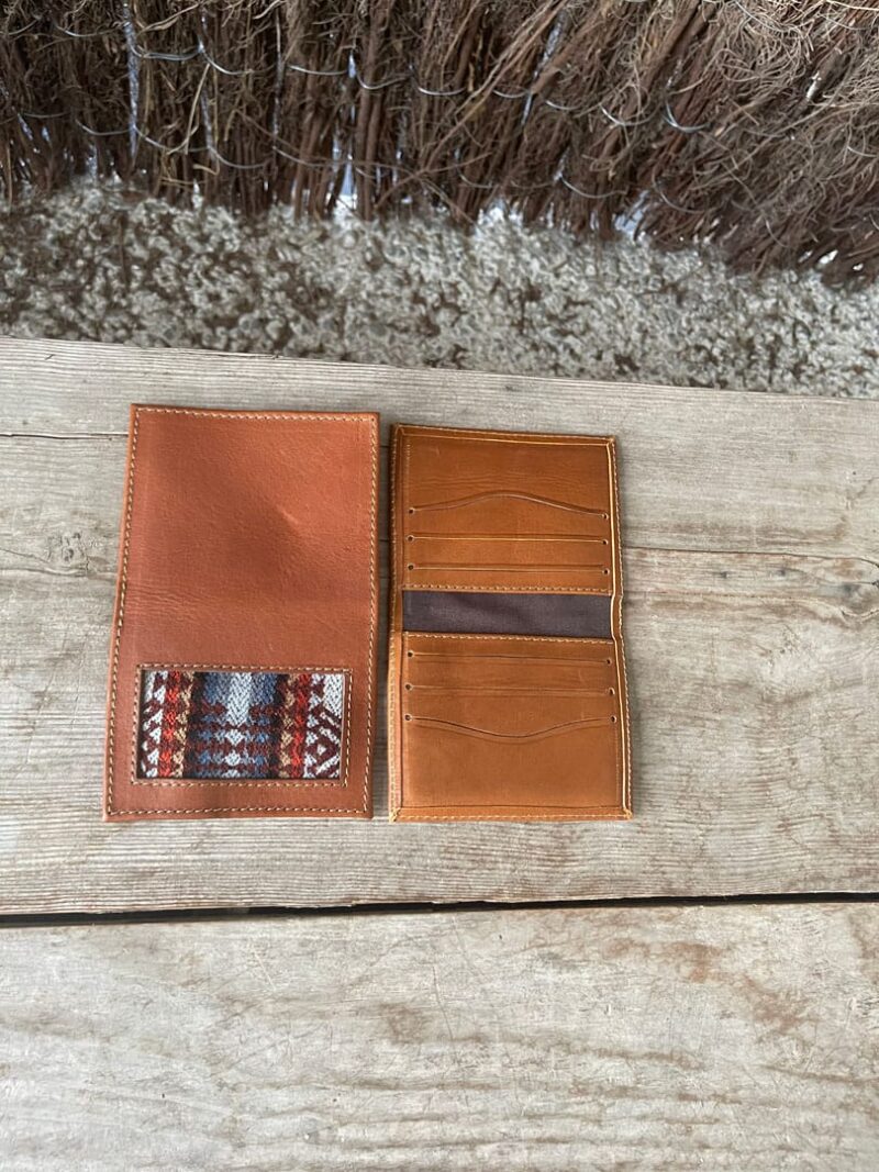 Cartera piel rústica cámel Sue