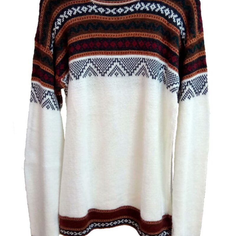 Jersey Blanco con Cenefas