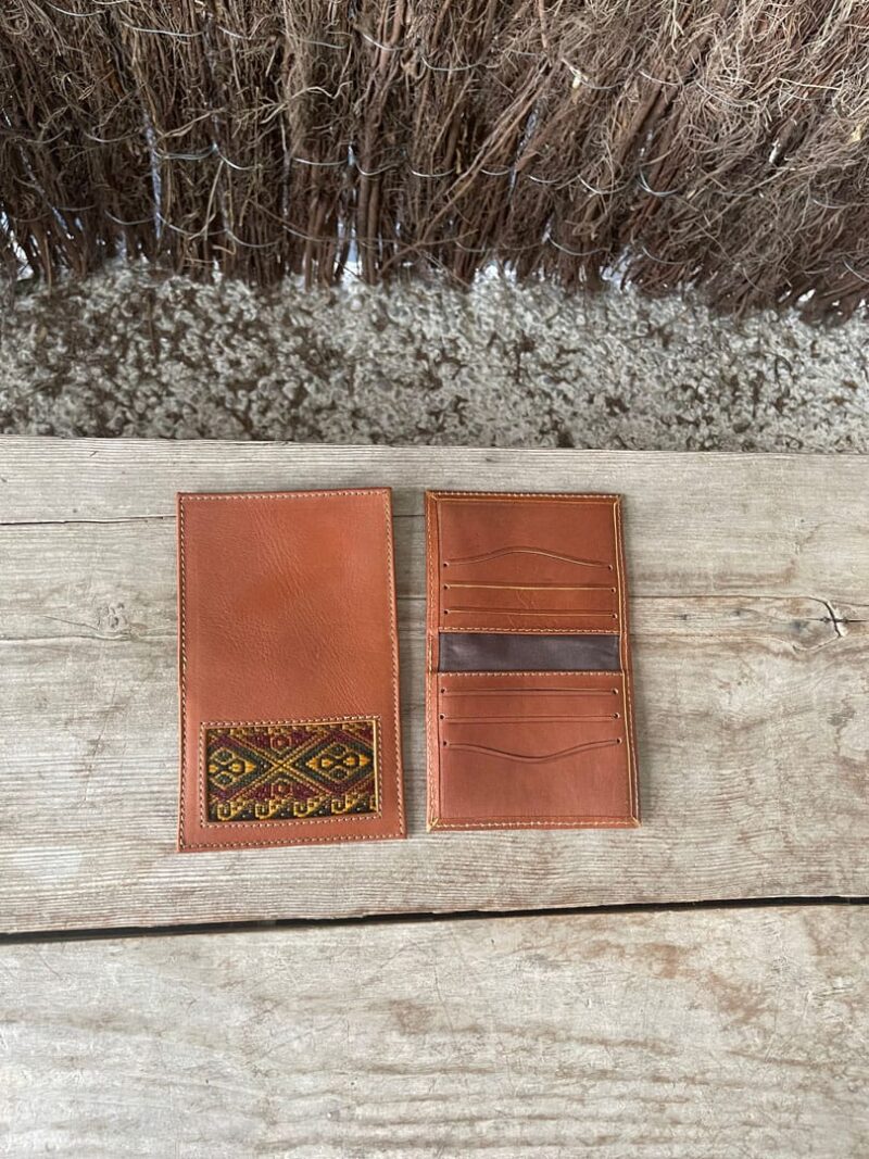 Cartera piel rústica cámel Carl