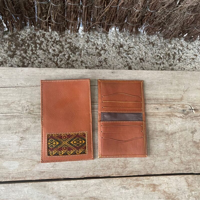 Cartera piel rústica cámel Carl