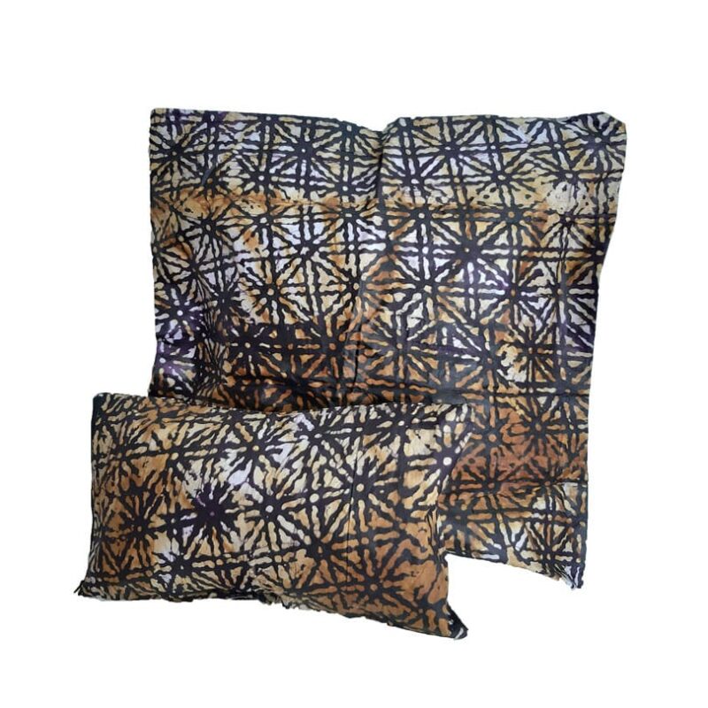 Cojín estampado tonos marrones