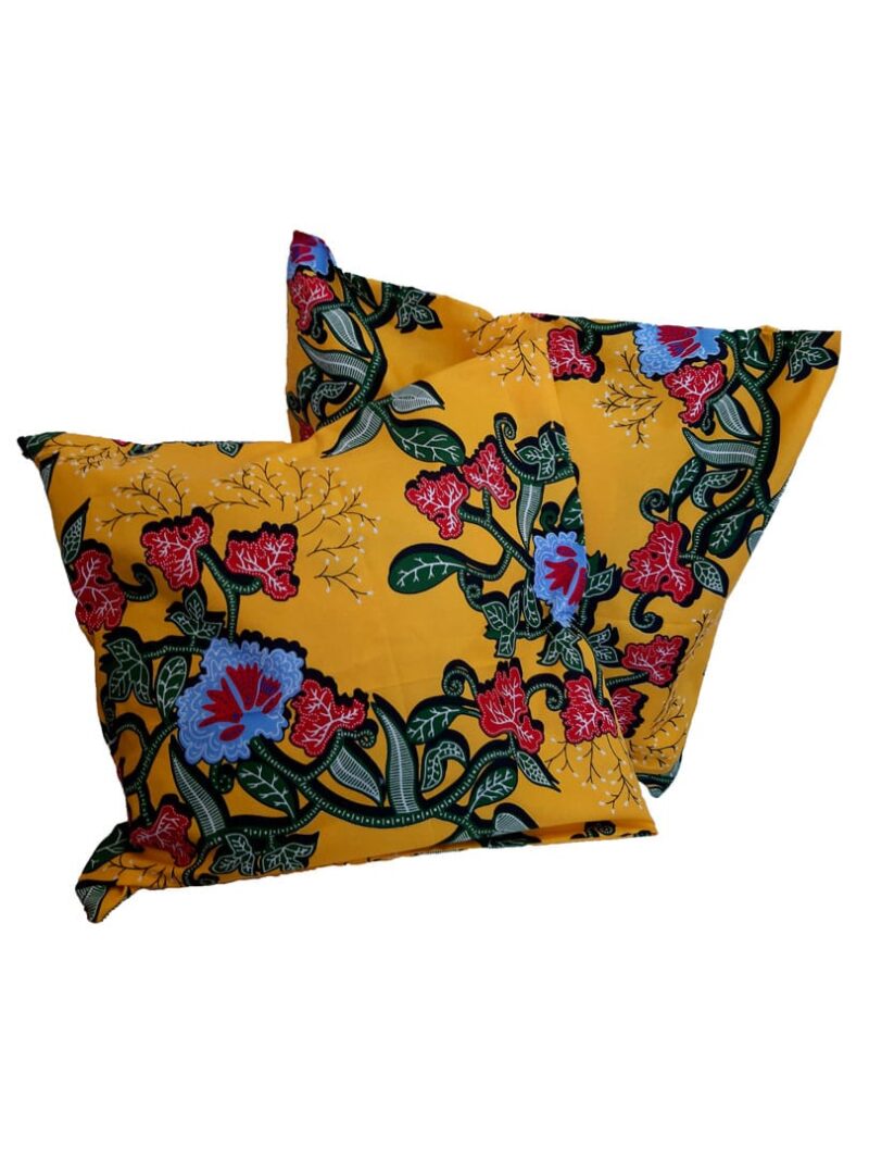 Cojín Amarillo Flores 50x50cm