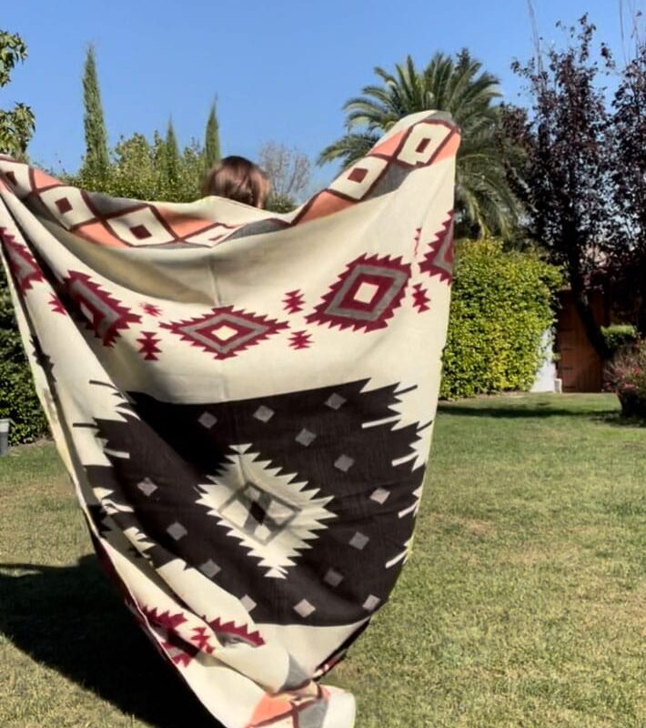 Manta Alpaca Reversible Tere