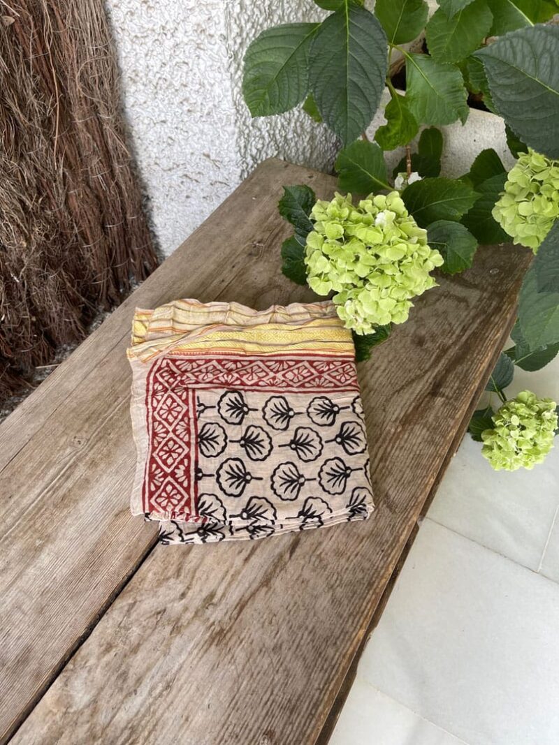 Kaftan Pareo Block Print Sophia - Imagen 8