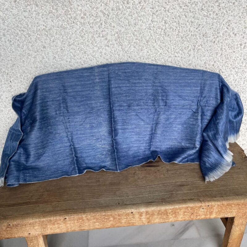 Bufanda Alpaca Azul Tejano