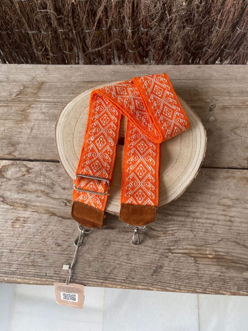 Correa con ante ajustable para bolso Orange - Imagen 3