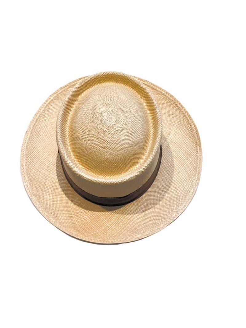 Sombrero natural cinta negra