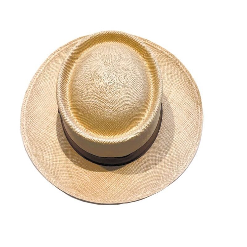 Sombrero natural cinta negra