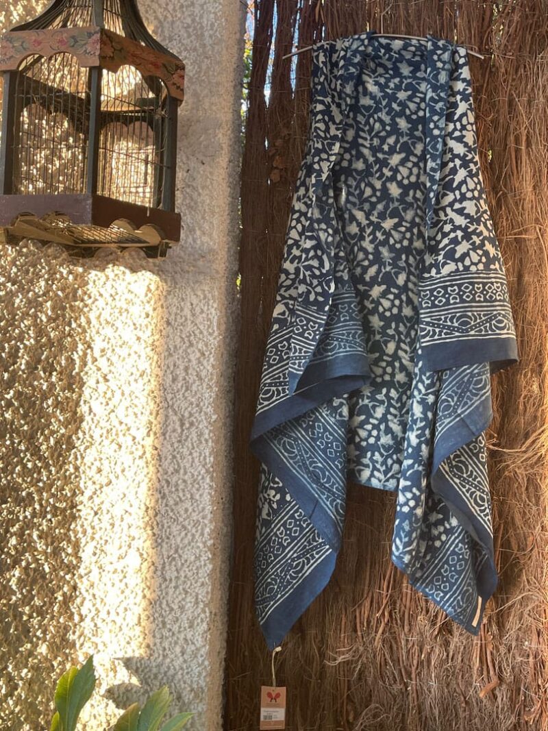 Kaftan Pareo Blue Sea Kuka - Imagen 2