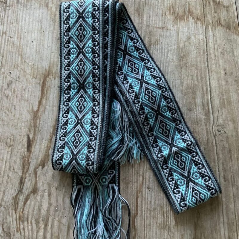 Faja Quechua Azul y Negra 5