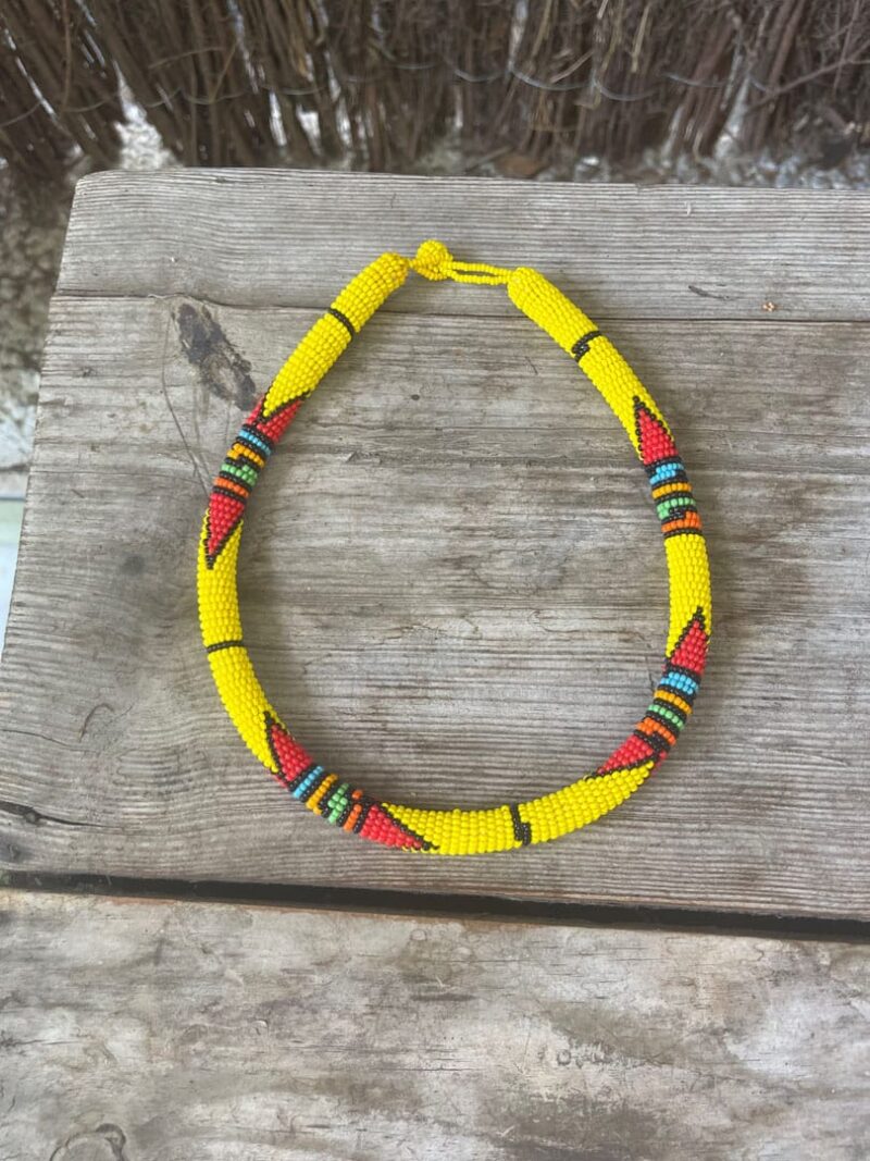 Collar Etnico Gambia Amarillo y Naranja