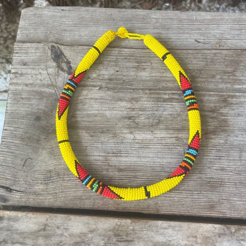 Collar Etnico Gambia Amarillo y Naranja