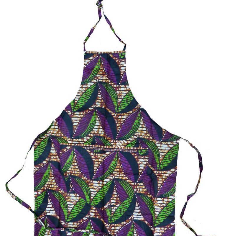 Delantal Verde y Morado