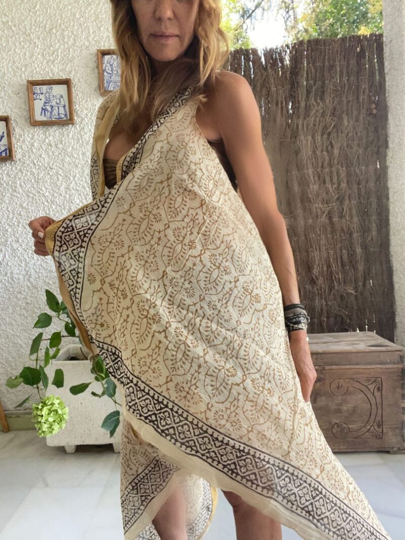 Kaftan Pareo Block Print Sonia