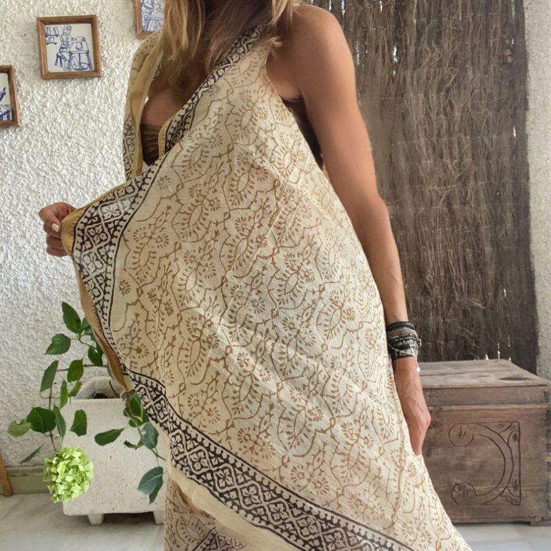 Kaftan Pareo Block Print Sonia