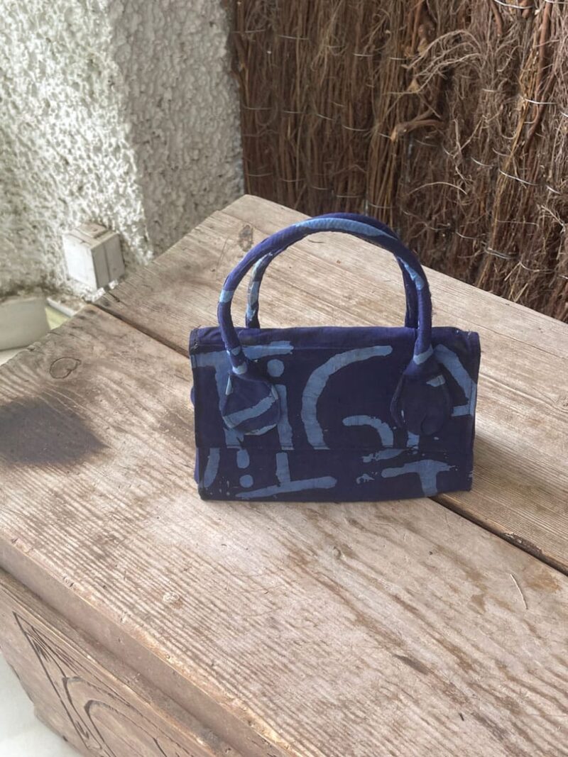Bolso de Tela Azul Iris