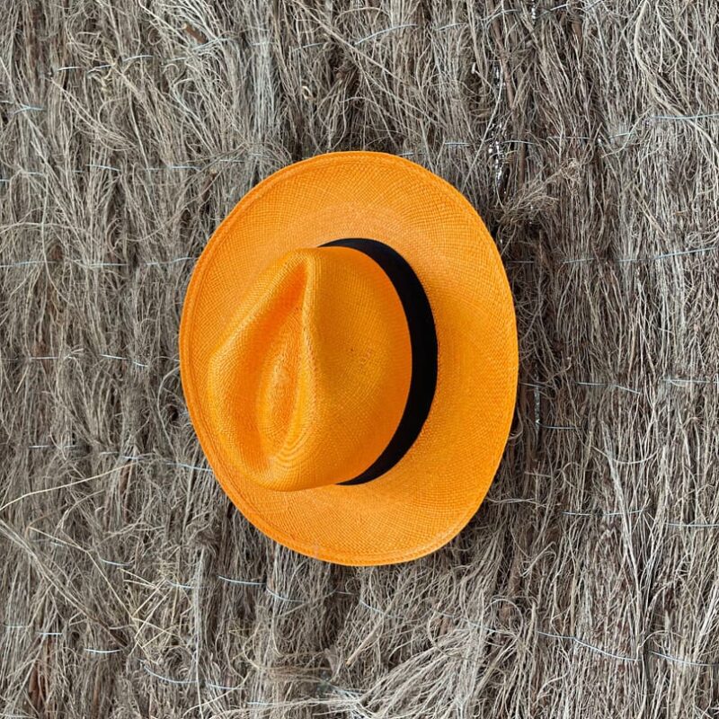 Sombrero Naranja Cinta Negra
