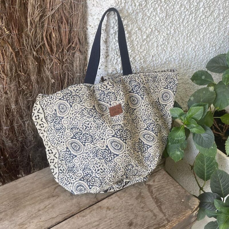 Bolsa de Tela Block Print Pia