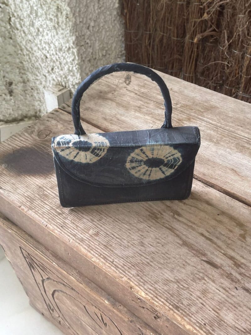 Bolso de Tela Azul Lis